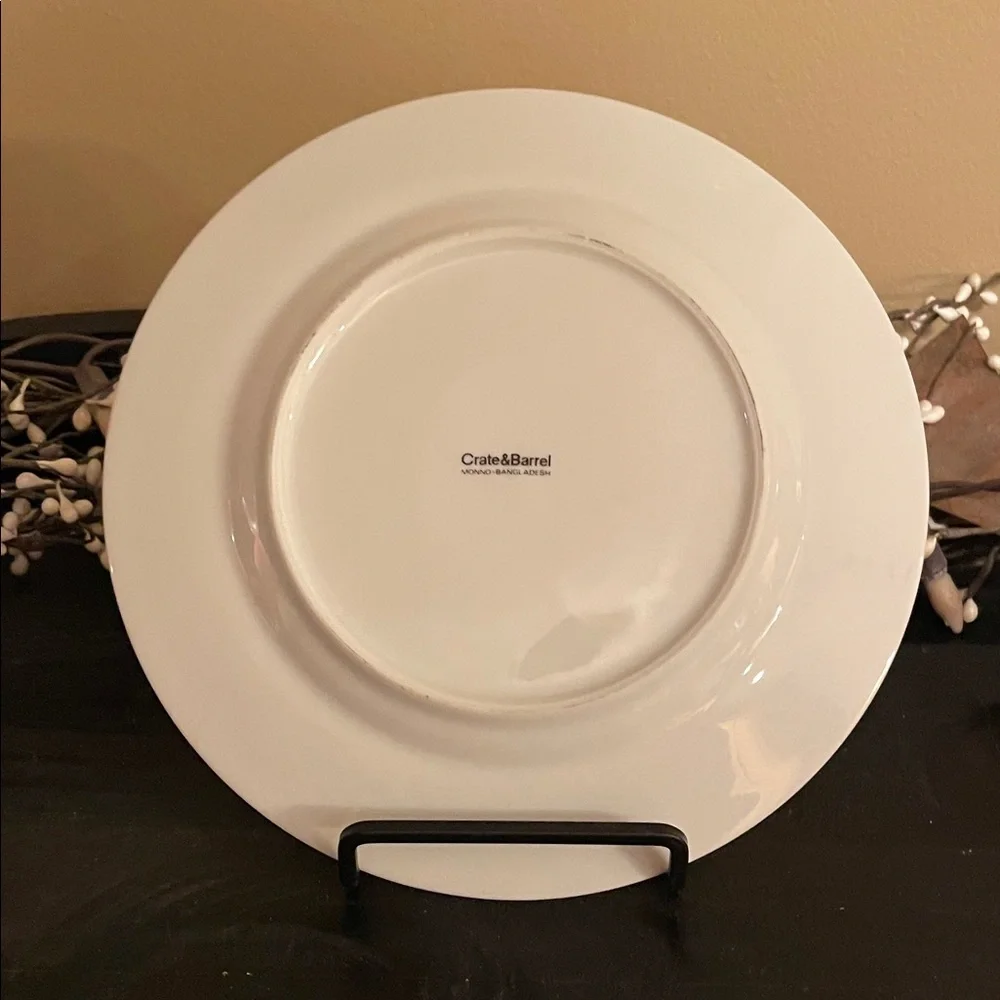 Crate&Barrel “Cool Yule” Christmas Salad/Dessert Plate